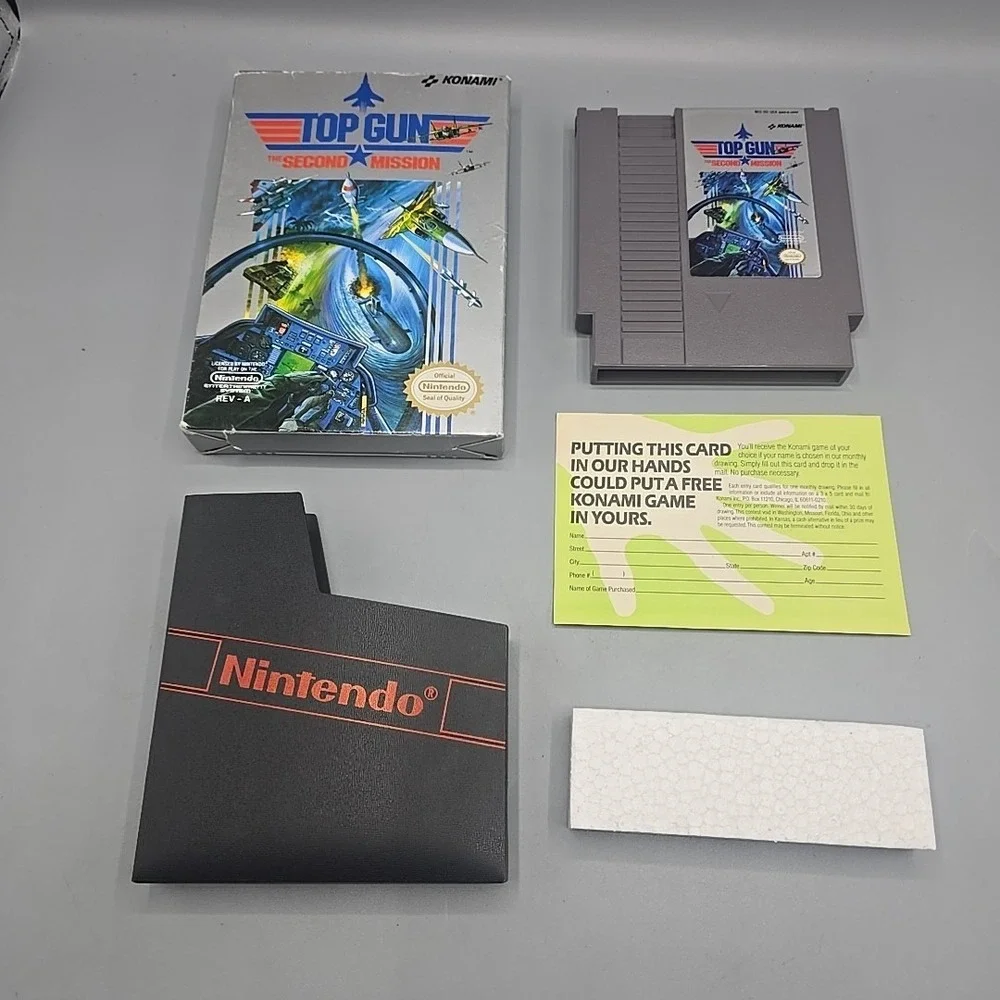 Top Gun:‎ The Second Mission Nintendo Entertainment System NES with Box